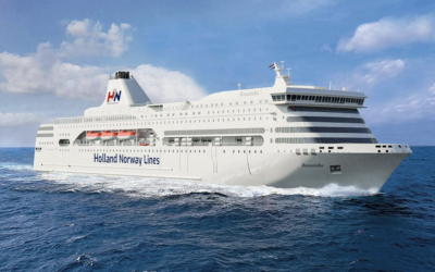 Veerboot MS Romantika van Holland Norway Lines arriveert vrijdag in Eemshaven